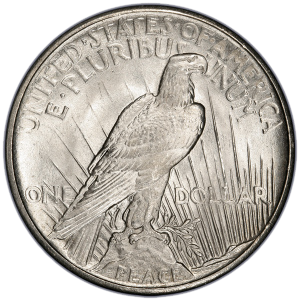 1921 High Relief Peace Dollar