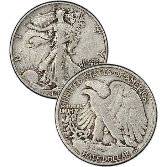 1916 D Walking Liberty Half Dollars