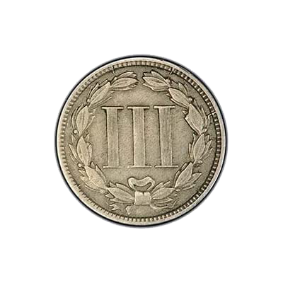 1865 Nickel 3-Cent Piece ~~ Grades VF/30+