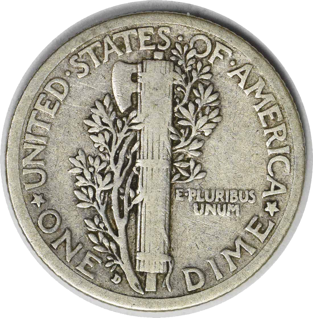 1916 D 10C Mercury Dime